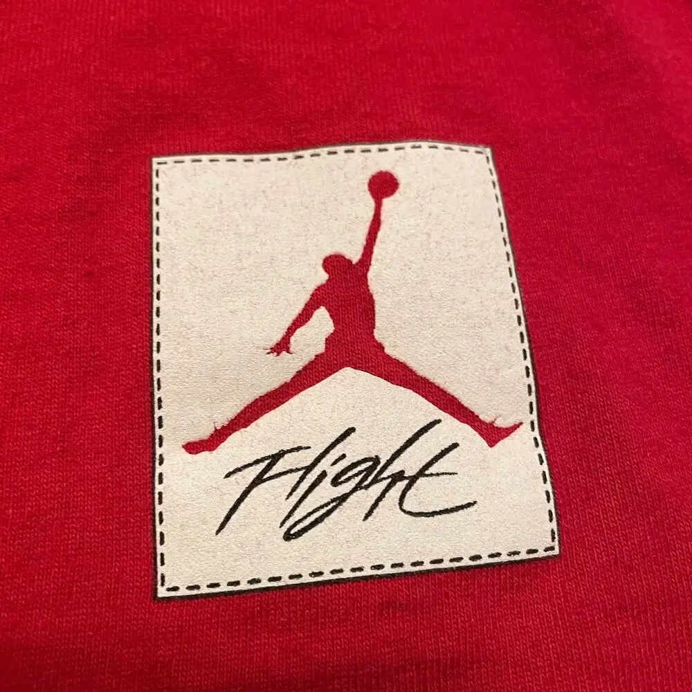 Vintage Y2K Air Jordan Flight Tee Shirt Mens XXL Red Shoe Sneaker Athleisure